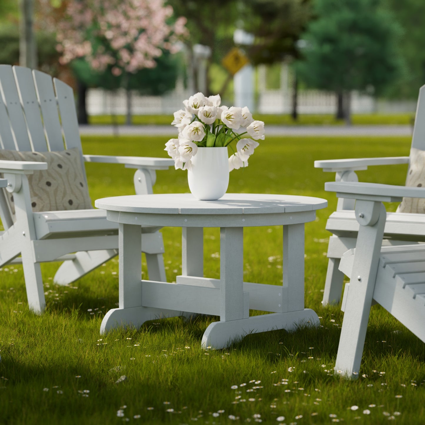 Wildridge Heritage 31.5" Round Conversation Table - LEAD TIME TO SHIP 4 TO 6 WEEKS