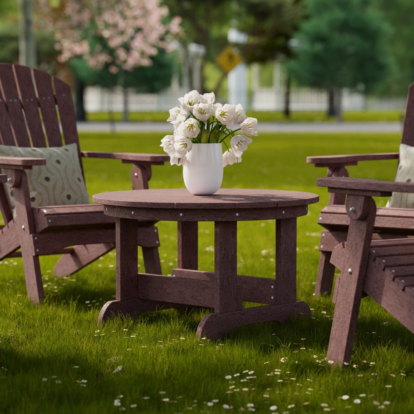 Wildridge Heritage 31.5" Round Conversation Table - LEAD TIME TO SHIP 4 TO 6 WEEKS