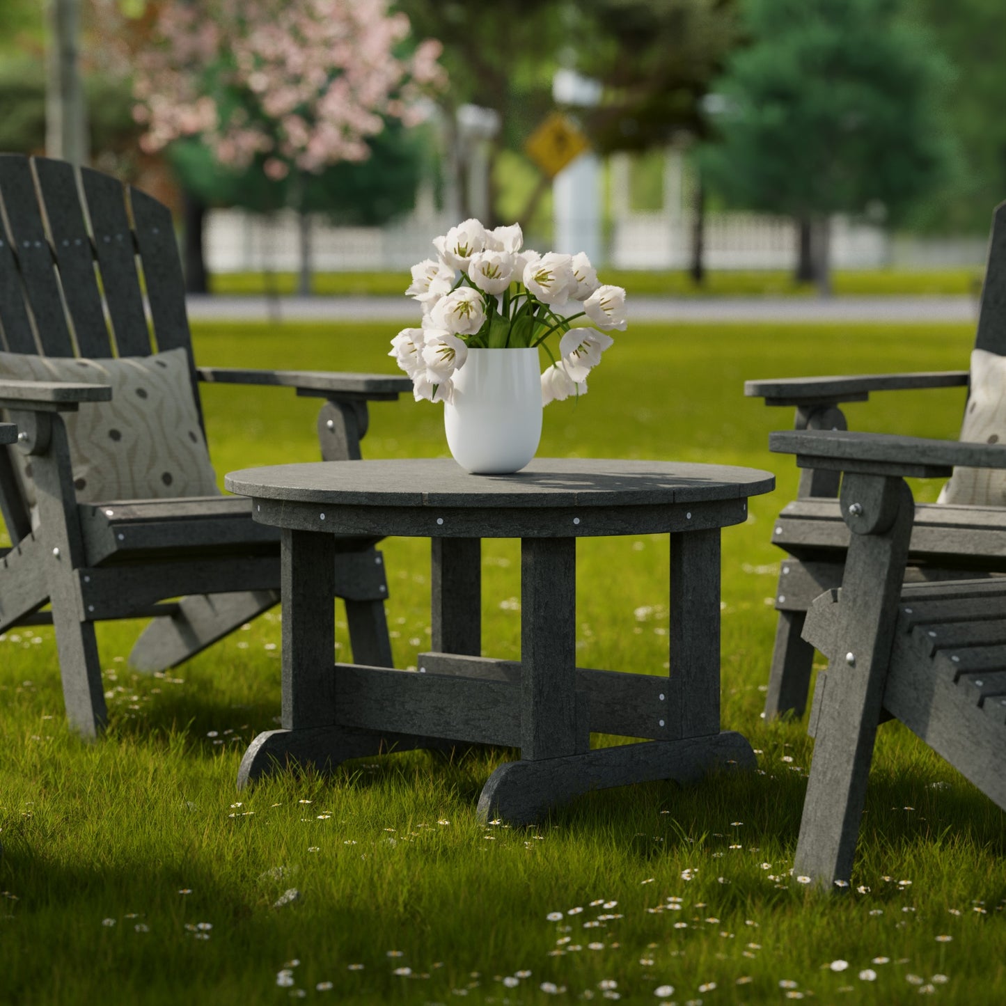 Wildridge Heritage 31.5" Round Conversation Table - LEAD TIME TO SHIP 4 TO 6 WEEKS