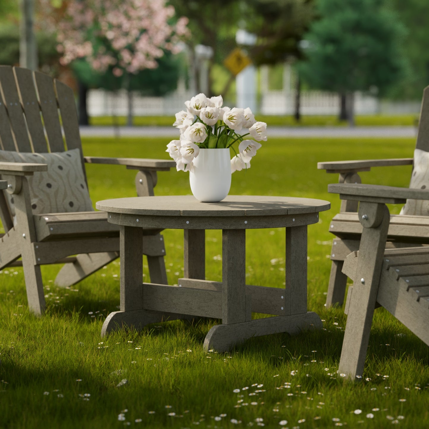 Wildridge Heritage 31.5" Round Conversation Table - LEAD TIME TO SHIP 4 TO 6 WEEKS