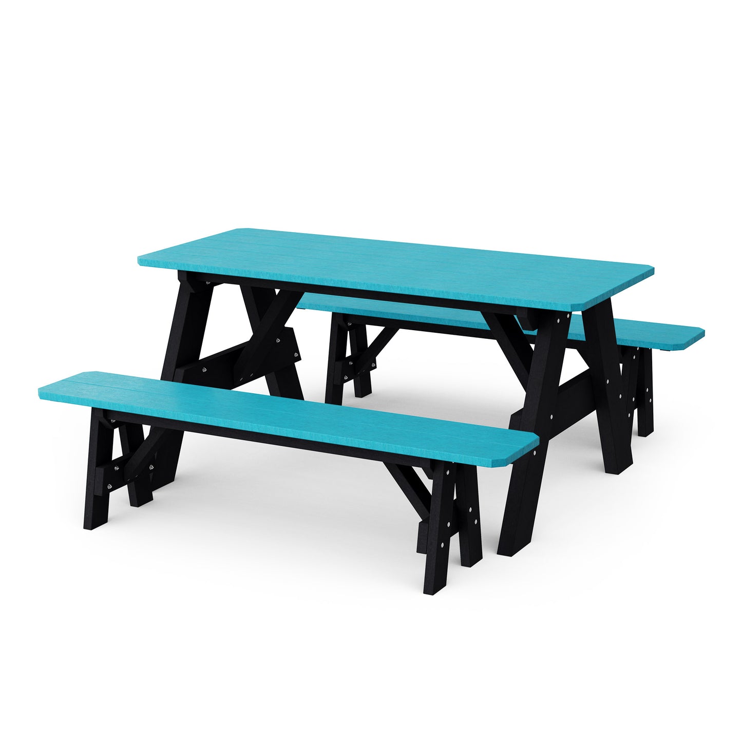 Wildridge Heritage 72" Picnic Table with Detached Benches - LEAD TIME TO SHIP 4 TO 6 WEEKS