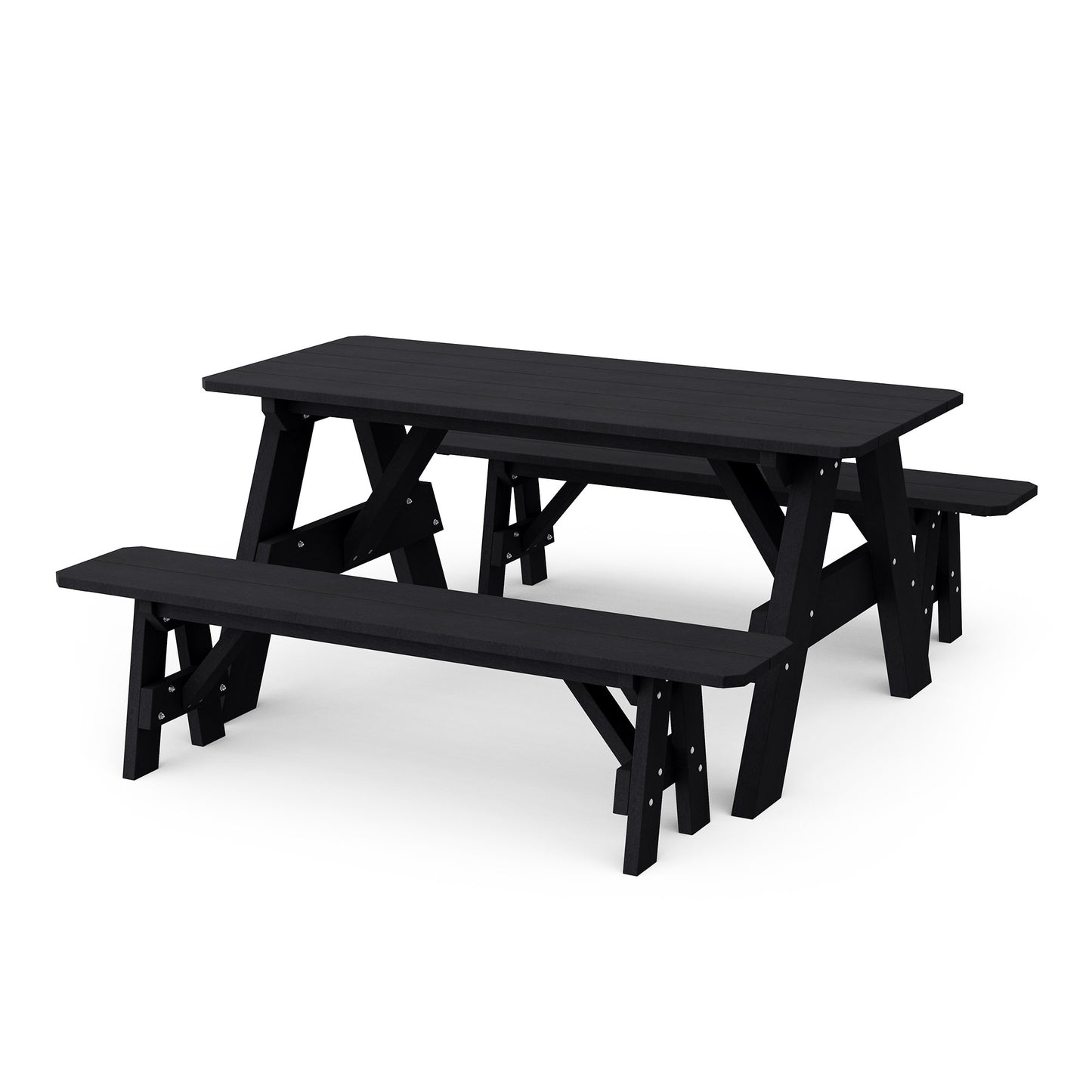 Wildridge Heritage 72" Picnic Table with Detached Benches - LEAD TIME TO SHIP 4 TO 6 WEEKS