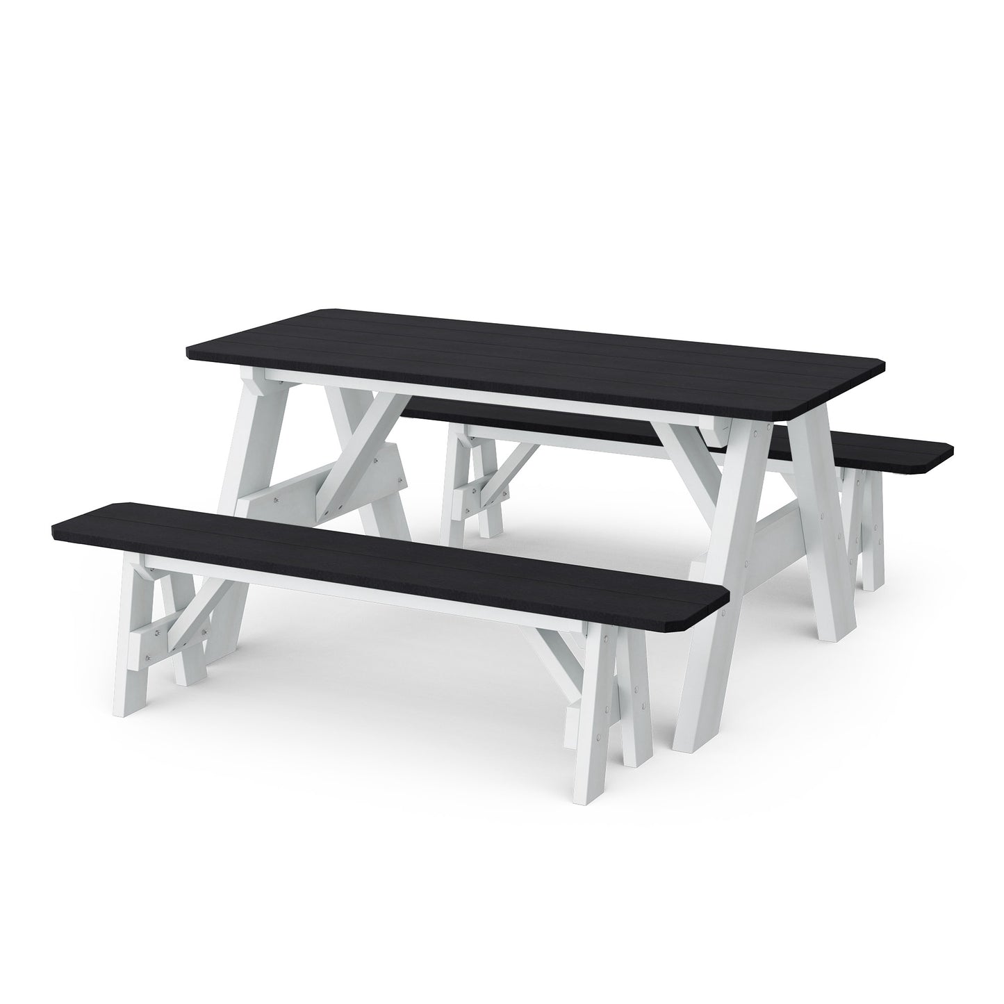 Wildridge Heritage 72" Picnic Table with Detached Benches - LEAD TIME TO SHIP 4 TO 6 WEEKS