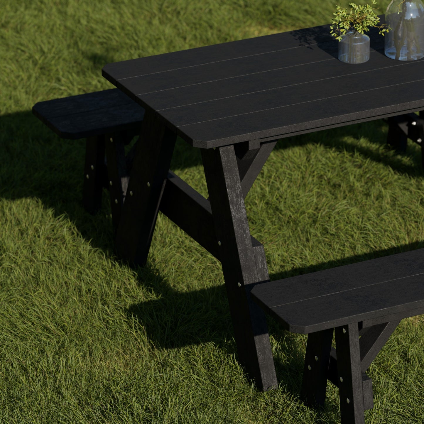 Wildridge Heritage 72" Picnic Table with Detached Benches - LEAD TIME TO SHIP 4 TO 6 WEEKS