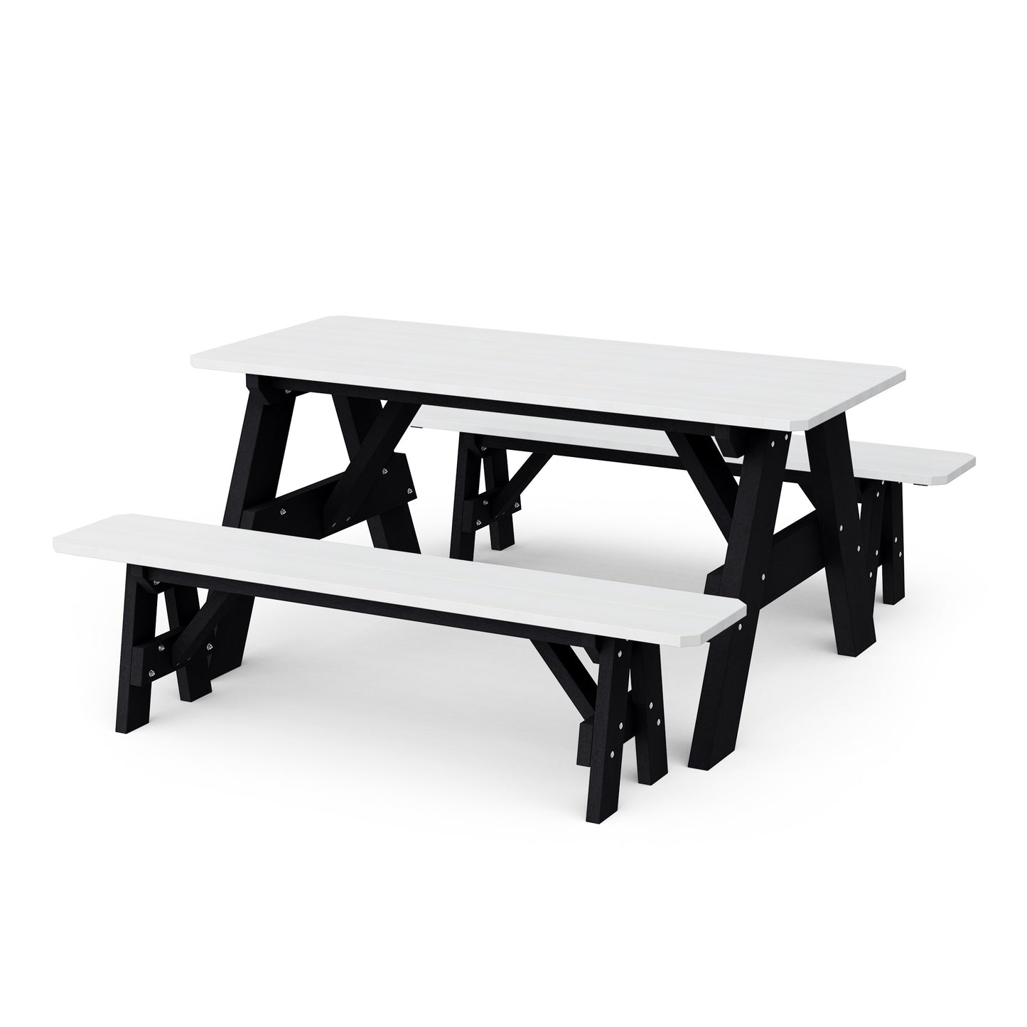 Wildridge Heritage 72" Picnic Table with Detached Benches - LEAD TIME TO SHIP 4 TO 6 WEEKS