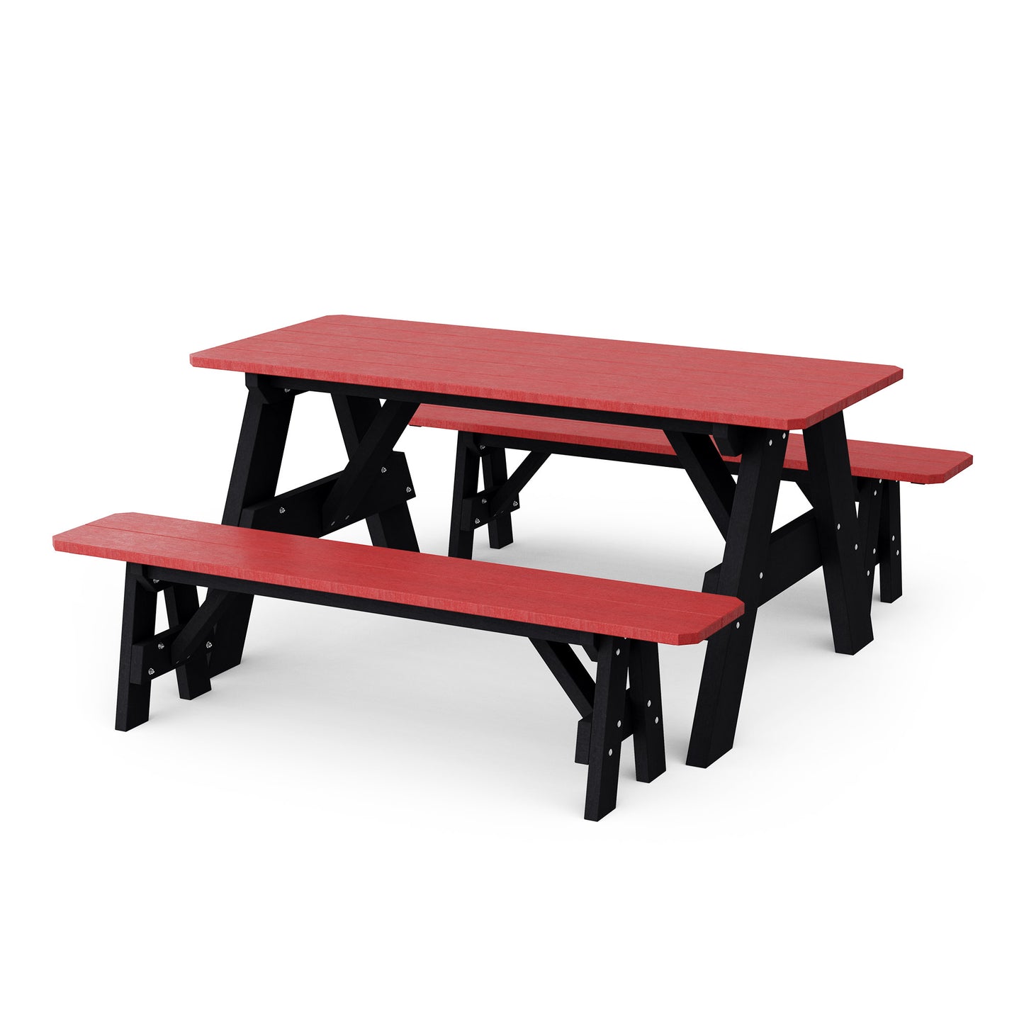 Wildridge Heritage 72" Picnic Table with Detached Benches - LEAD TIME TO SHIP 4 TO 6 WEEKS