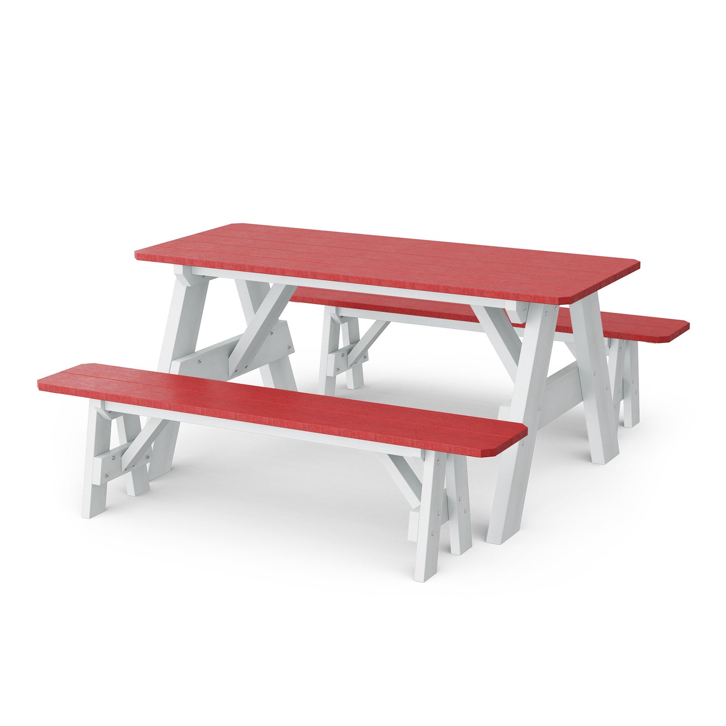 Wildridge Heritage 72" Picnic Table with Detached Benches - LEAD TIME TO SHIP 4 TO 6 WEEKS