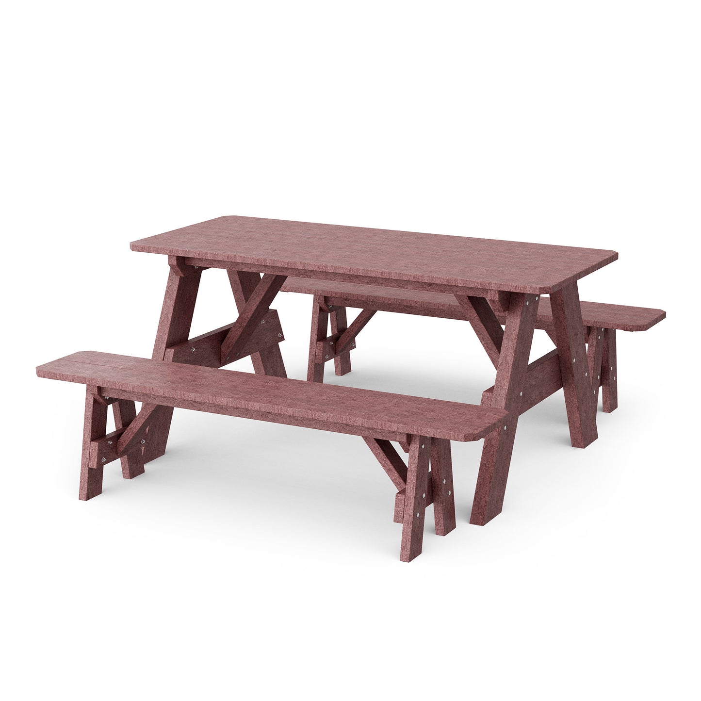 Wildridge Heritage 72" Picnic Table with Detached Benches - LEAD TIME TO SHIP 4 TO 6 WEEKS