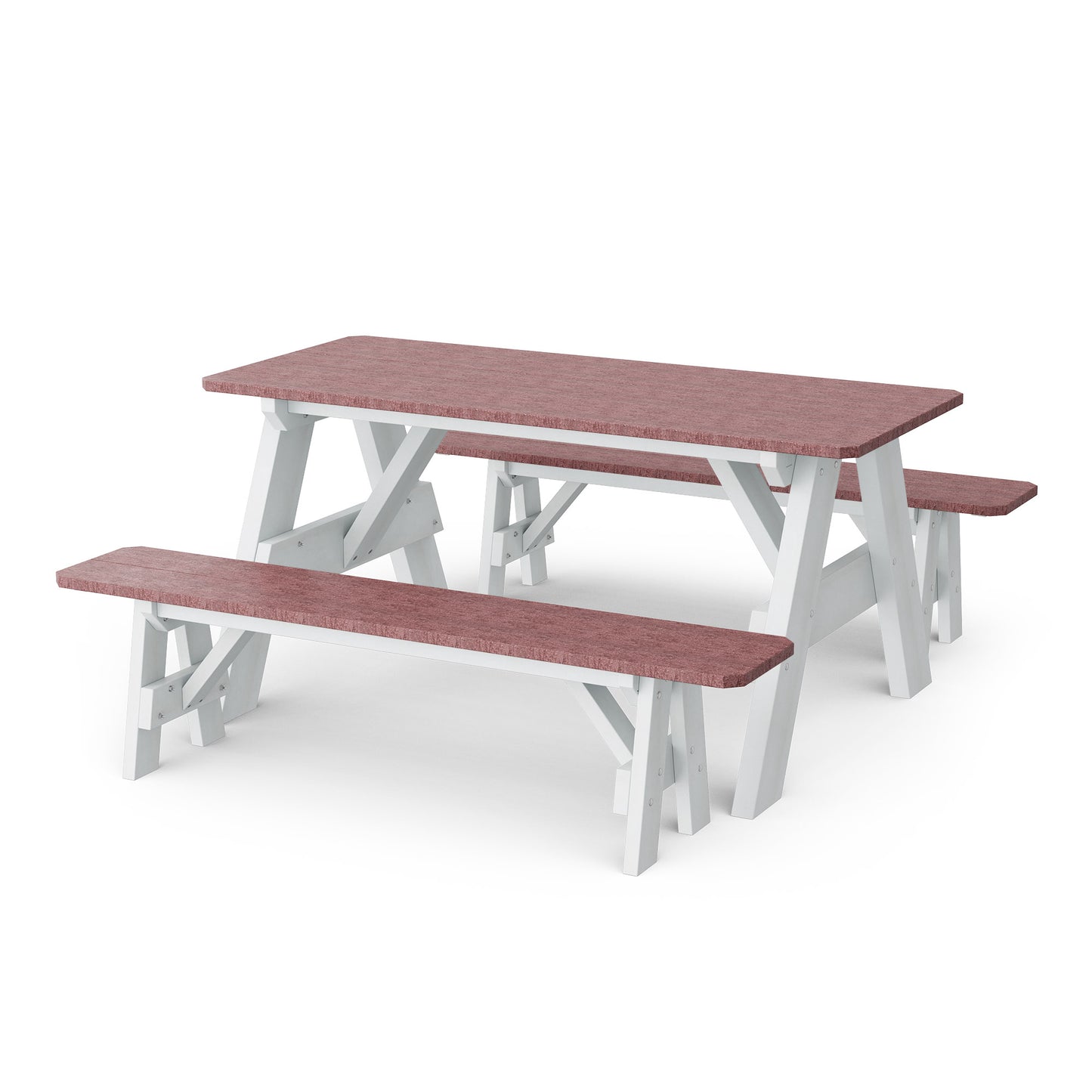 Wildridge Heritage 72" Picnic Table with Detached Benches - LEAD TIME TO SHIP 4 TO 6 WEEKS