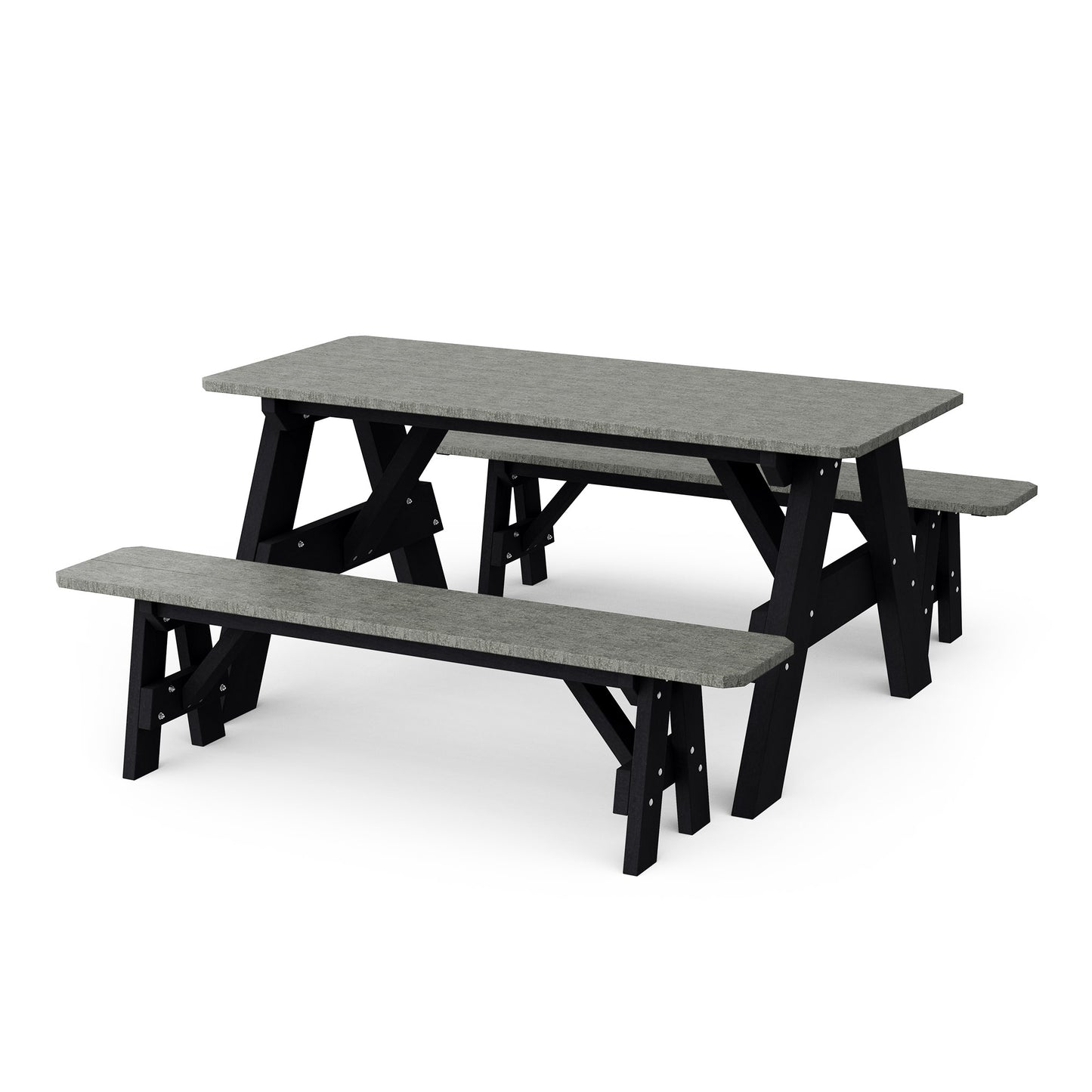 Wildridge Heritage 72" Picnic Table with Detached Benches - LEAD TIME TO SHIP 4 TO 6 WEEKS