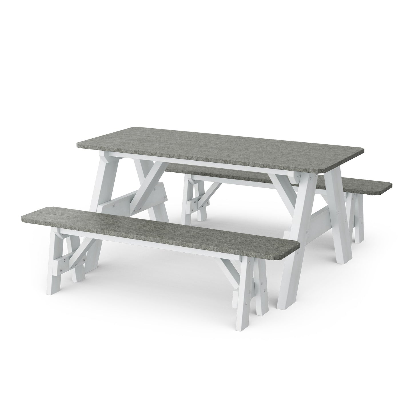 Wildridge Heritage 72" Picnic Table with Detached Benches - LEAD TIME TO SHIP 4 TO 6 WEEKS