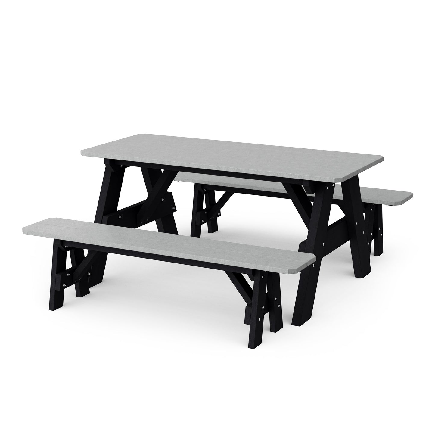 Wildridge Heritage 72" Picnic Table with Detached Benches - LEAD TIME TO SHIP 4 TO 6 WEEKS