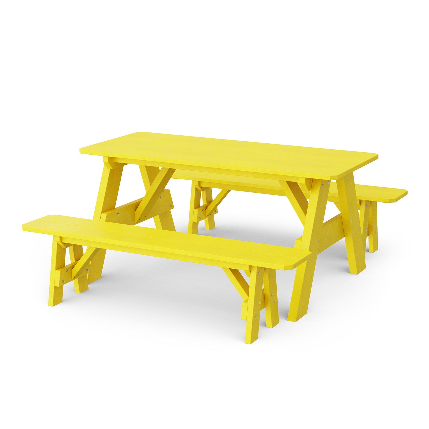 Wildridge Heritage 72" Picnic Table with Detached Benches - LEAD TIME TO SHIP 4 TO 6 WEEKS