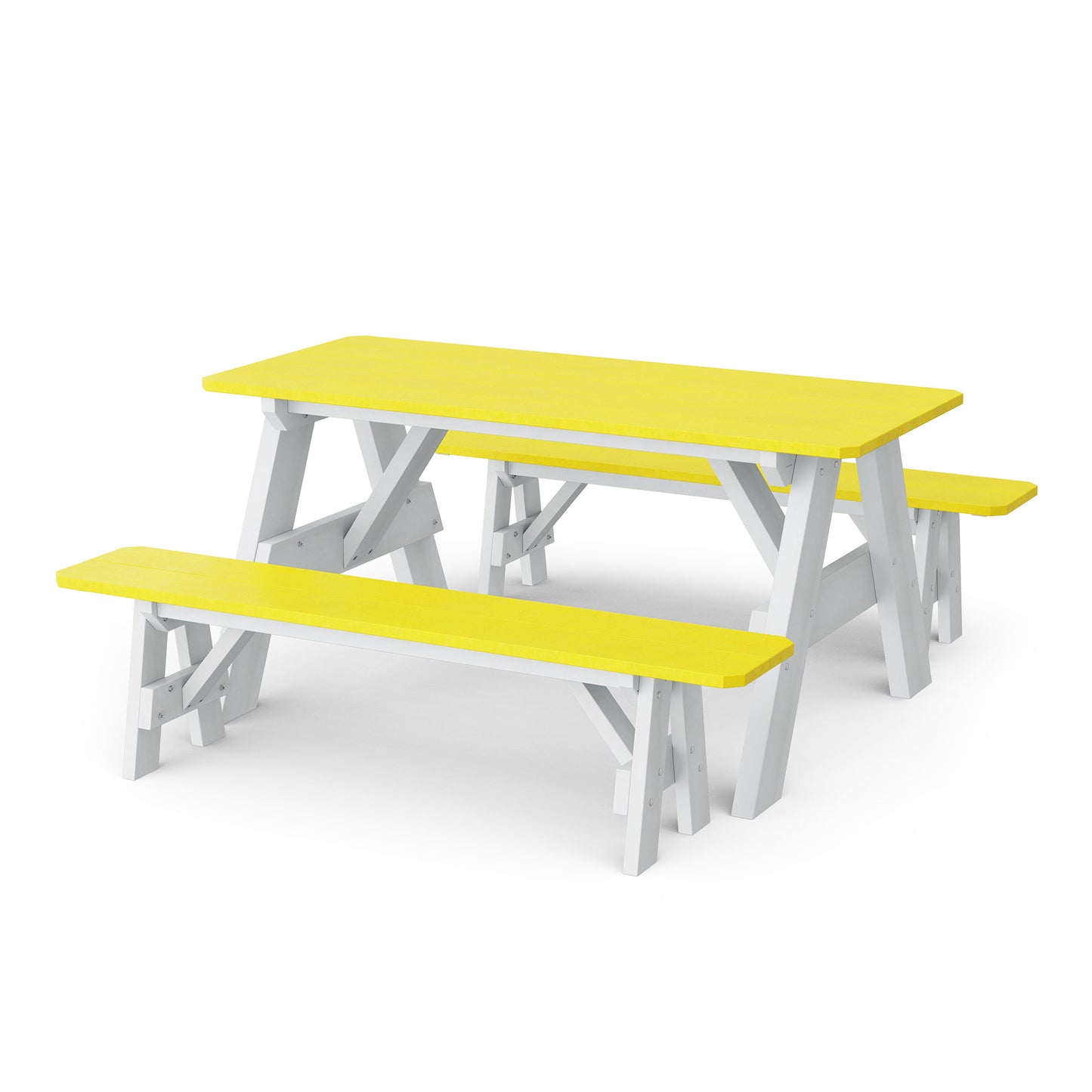 Wildridge Heritage 72" Picnic Table with Detached Benches - LEAD TIME TO SHIP 4 TO 6 WEEKS