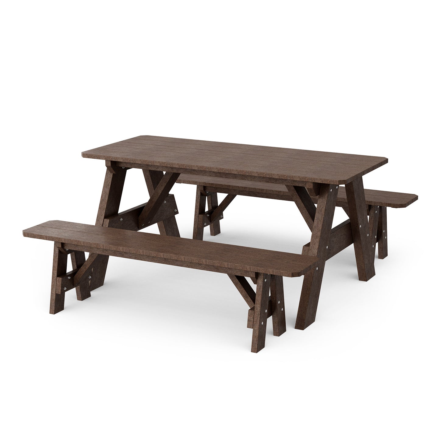 Wildridge Heritage 72" Picnic Table with Detached Benches - LEAD TIME TO SHIP 4 TO 6 WEEKS