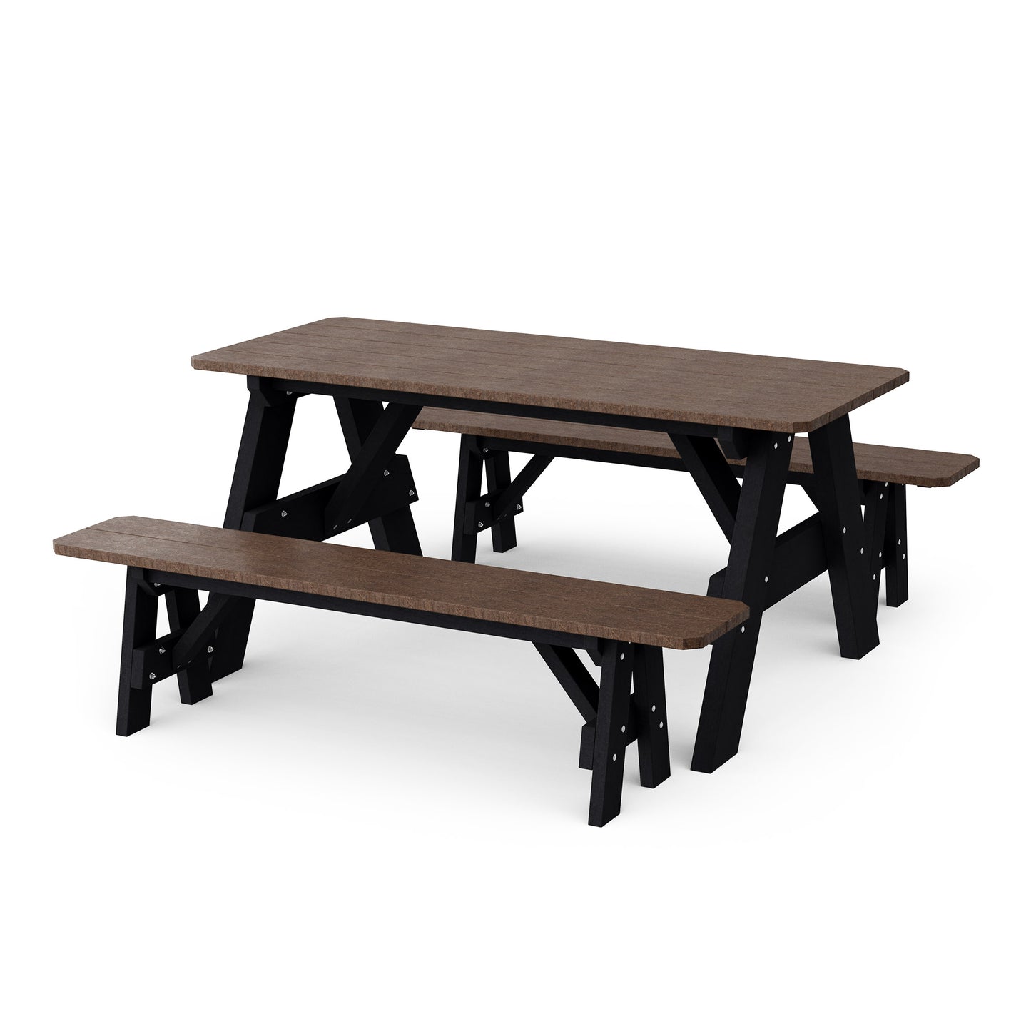 Wildridge Heritage 72" Picnic Table with Detached Benches - LEAD TIME TO SHIP 4 TO 6 WEEKS