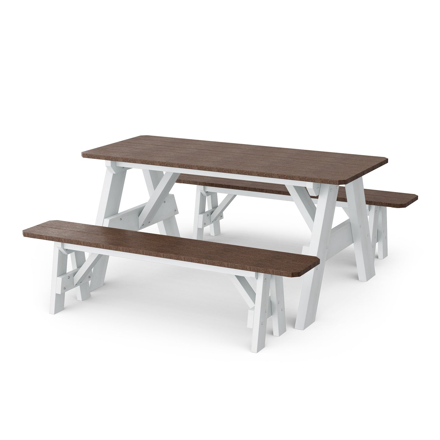 Wildridge Heritage 72" Picnic Table with Detached Benches - LEAD TIME TO SHIP 4 TO 6 WEEKS