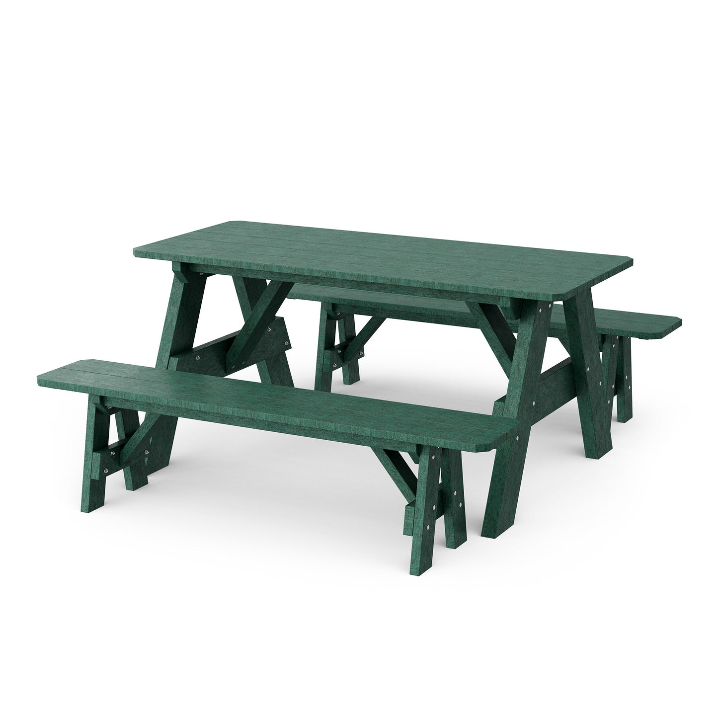 Wildridge Heritage 72" Picnic Table with Detached Benches - LEAD TIME TO SHIP 4 TO 6 WEEKS