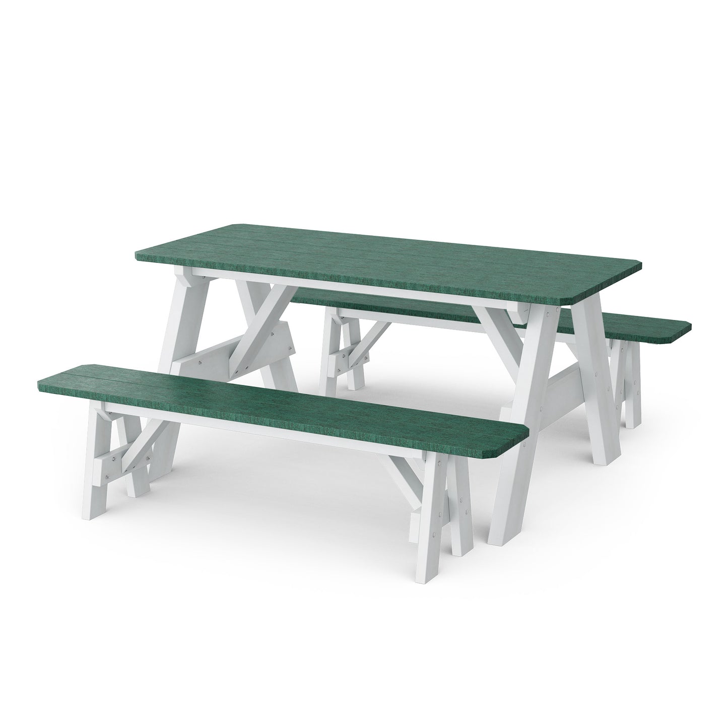 Wildridge Heritage 72" Picnic Table with Detached Benches - LEAD TIME TO SHIP 4 TO 6 WEEKS