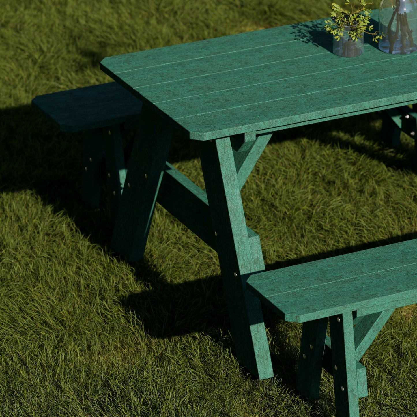 Wildridge Heritage 72" Picnic Table with Detached Benches - LEAD TIME TO SHIP 4 TO 6 WEEKS