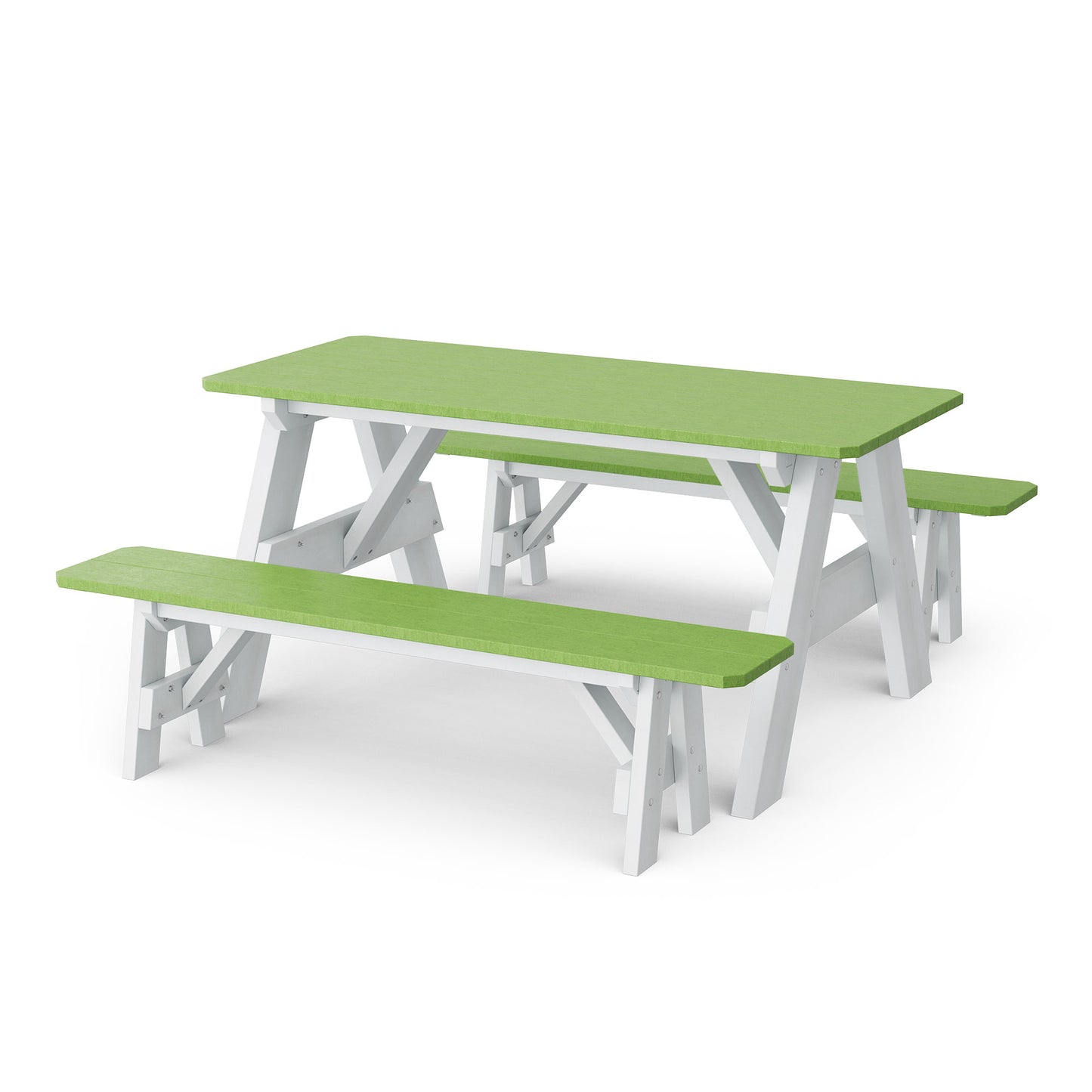 Wildridge Heritage 72" Picnic Table with Detached Benches - LEAD TIME TO SHIP 4 TO 6 WEEKS