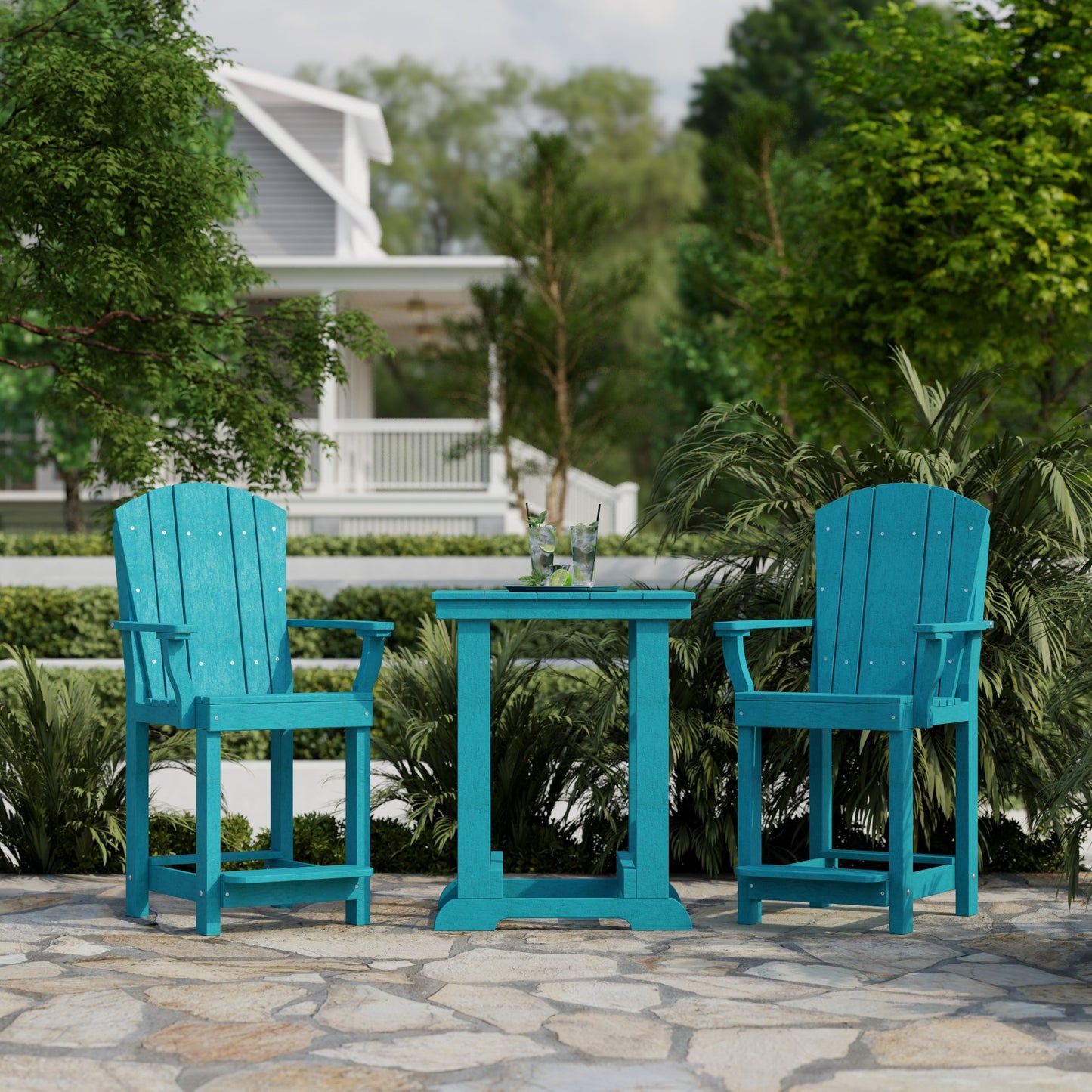 Wildridge Heritage 3 Piece Patio Counter Set  - LEAD TIME TO SHIP 3 WEEKS OR LESS