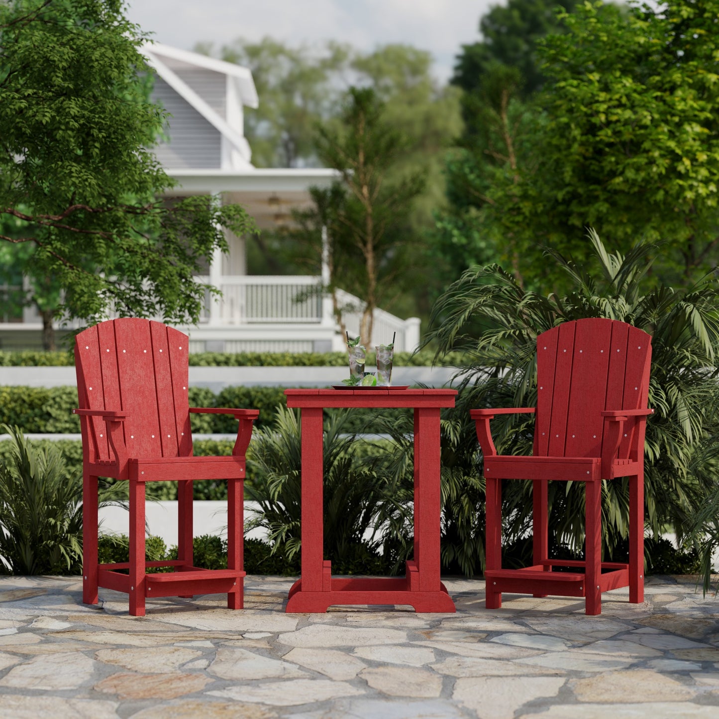 Wildridge Heritage 3 Piece Patio Counter Set  - LEAD TIME TO SHIP 3 WEEKS OR LESS