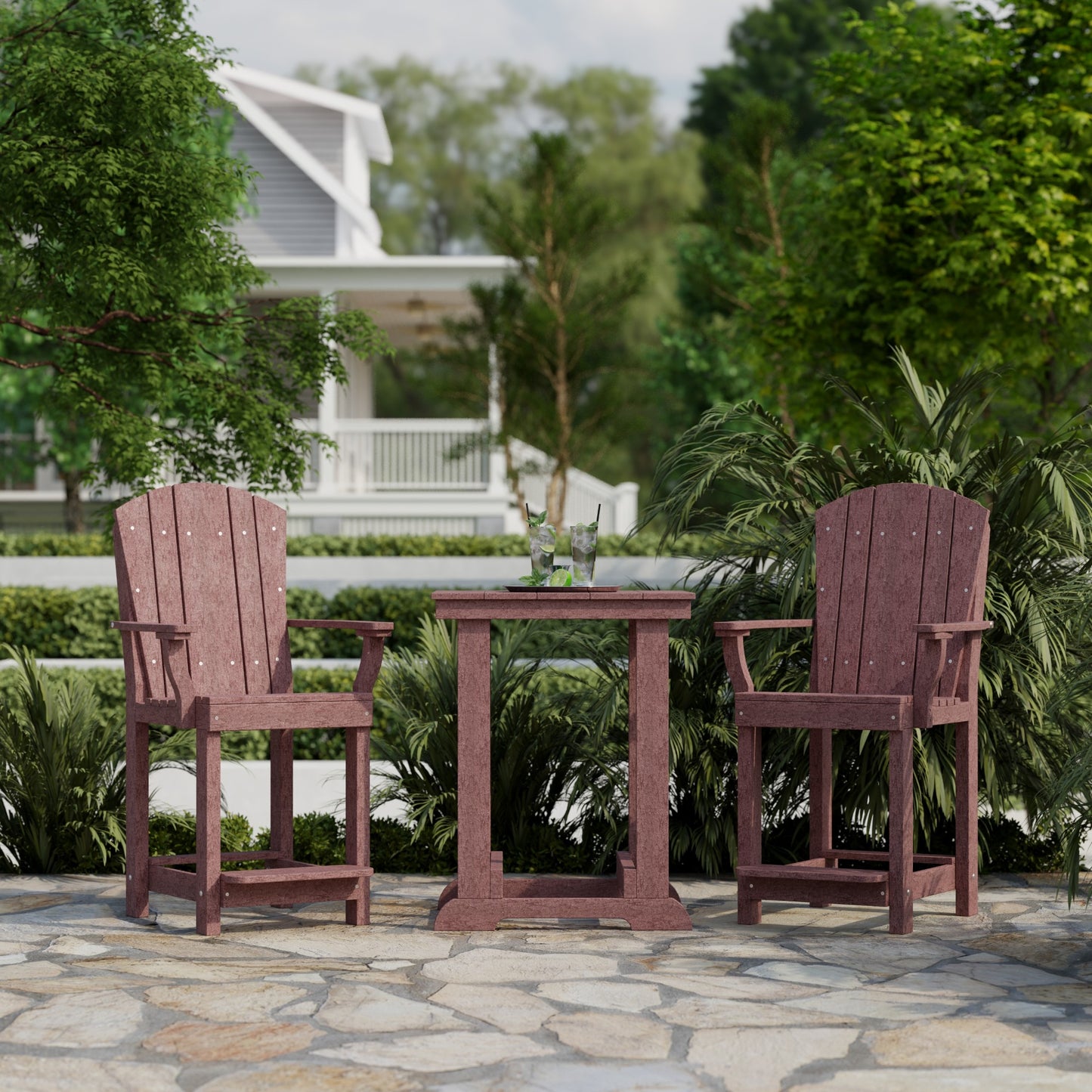 Wildridge Heritage 3 Piece Patio Counter Set  - LEAD TIME TO SHIP 3 WEEKS OR LESS