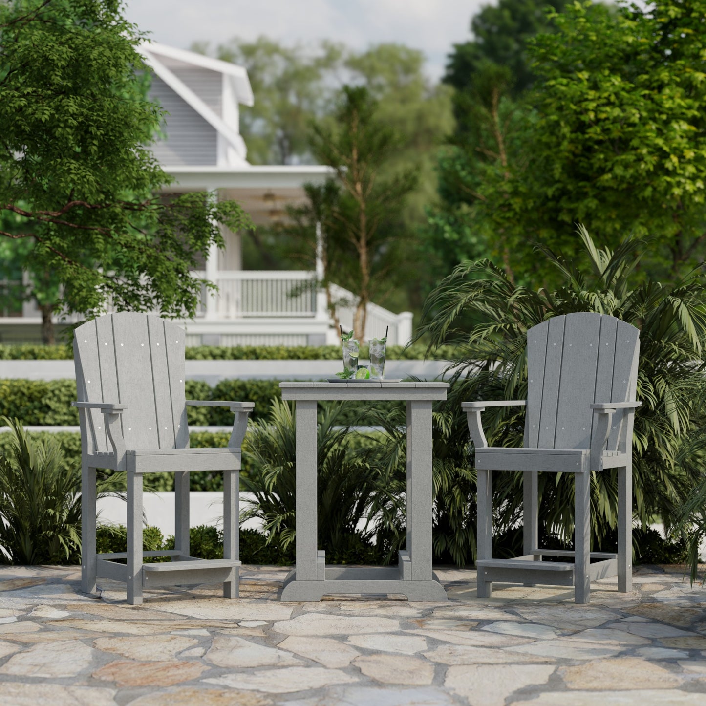 Wildridge Heritage 3 Piece Patio Counter Set  - LEAD TIME TO SHIP 3 WEEKS OR LESS