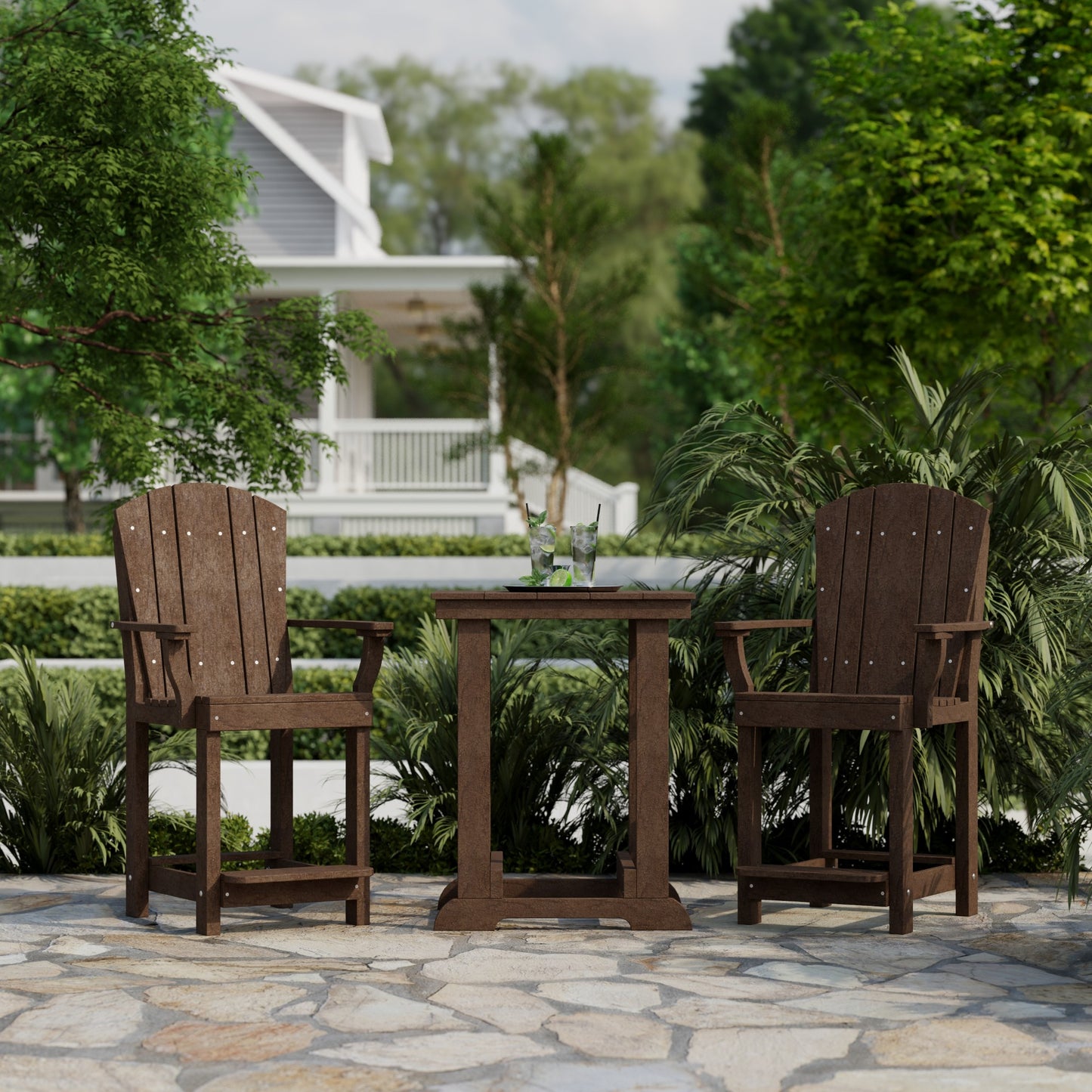 Wildridge Heritage 3 Piece Patio Counter Set  - LEAD TIME TO SHIP 3 WEEKS OR LESS