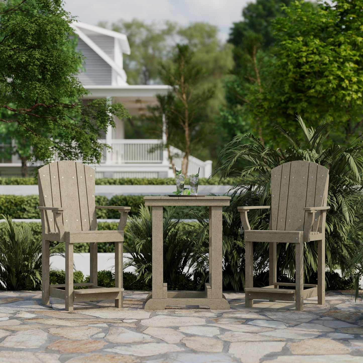 Wildridge Heritage 3 Piece Patio Counter Set  - LEAD TIME TO SHIP 3 WEEKS OR LESS