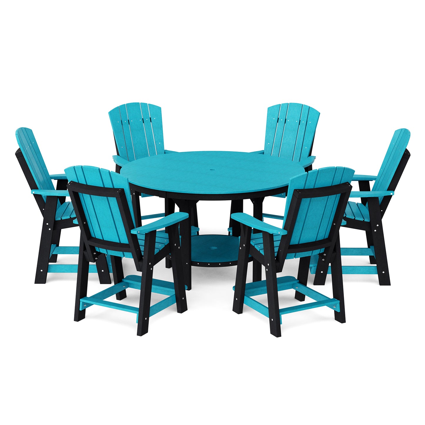 Wildridge Heritage 7 Piece 60" Pub Counter Set - LEAD TIME TO SHIP 4 TO 6 WEEKS