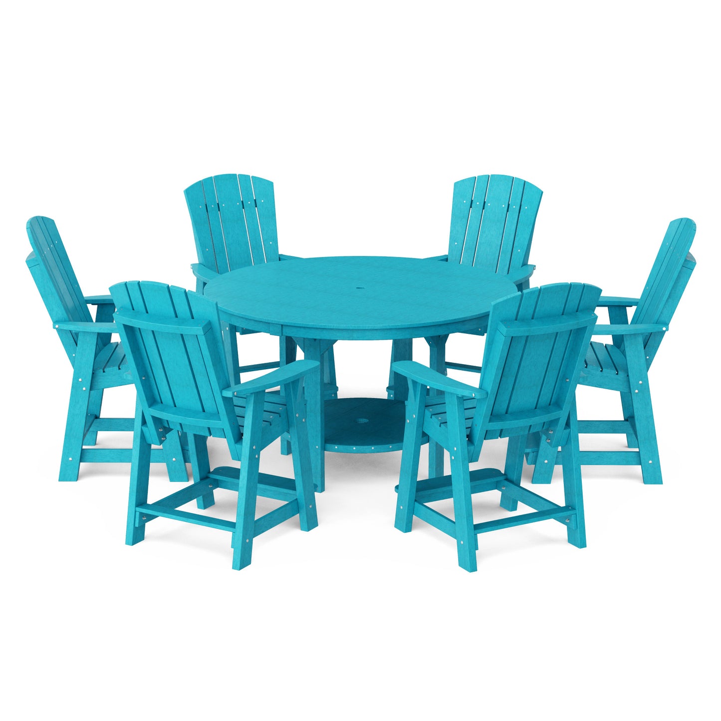 Wildridge Heritage 7 Piece 60" Pub Counter Set - LEAD TIME TO SHIP 4 TO 6 WEEKS