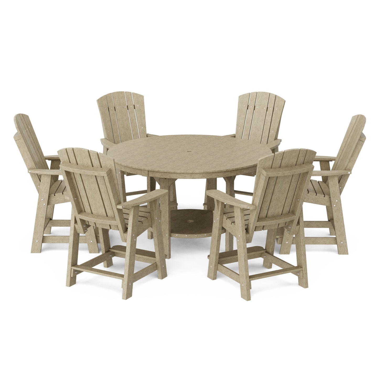 Wildridge Heritage 7 Piece 60" Pub Counter Set - LEAD TIME TO SHIP 4 TO 6 WEEKS