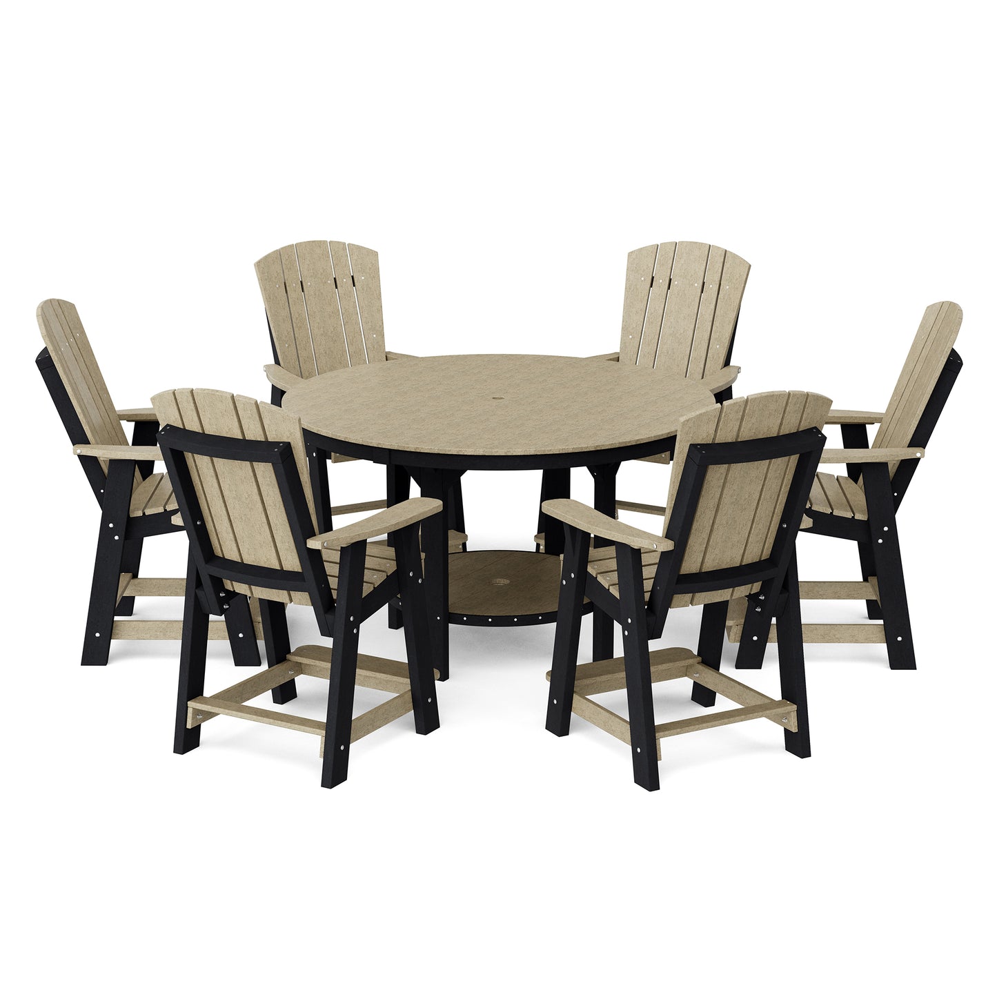 Wildridge Heritage 7 Piece 60" Pub Counter Set - LEAD TIME TO SHIP 4 TO 6 WEEKS