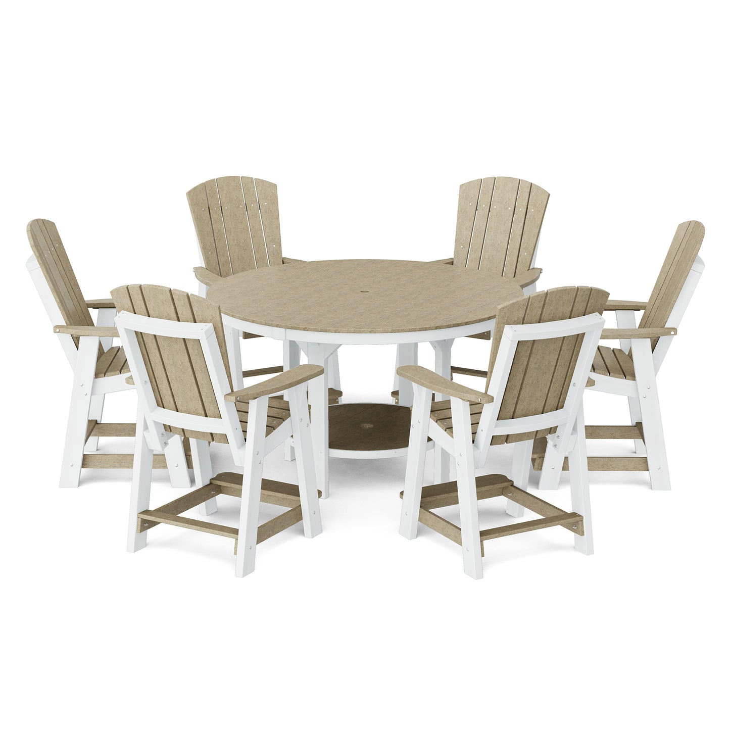 Wildridge Heritage 7 Piece 60" Pub Counter Set - LEAD TIME TO SHIP 4 TO 6 WEEKS