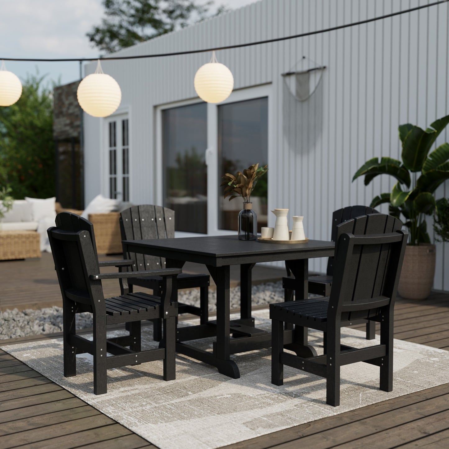 Wildridge Heritage 5-Piece 44" x 44" Dining Set - LEAD TIME TO SHIP 3 WEEKS OR LESS