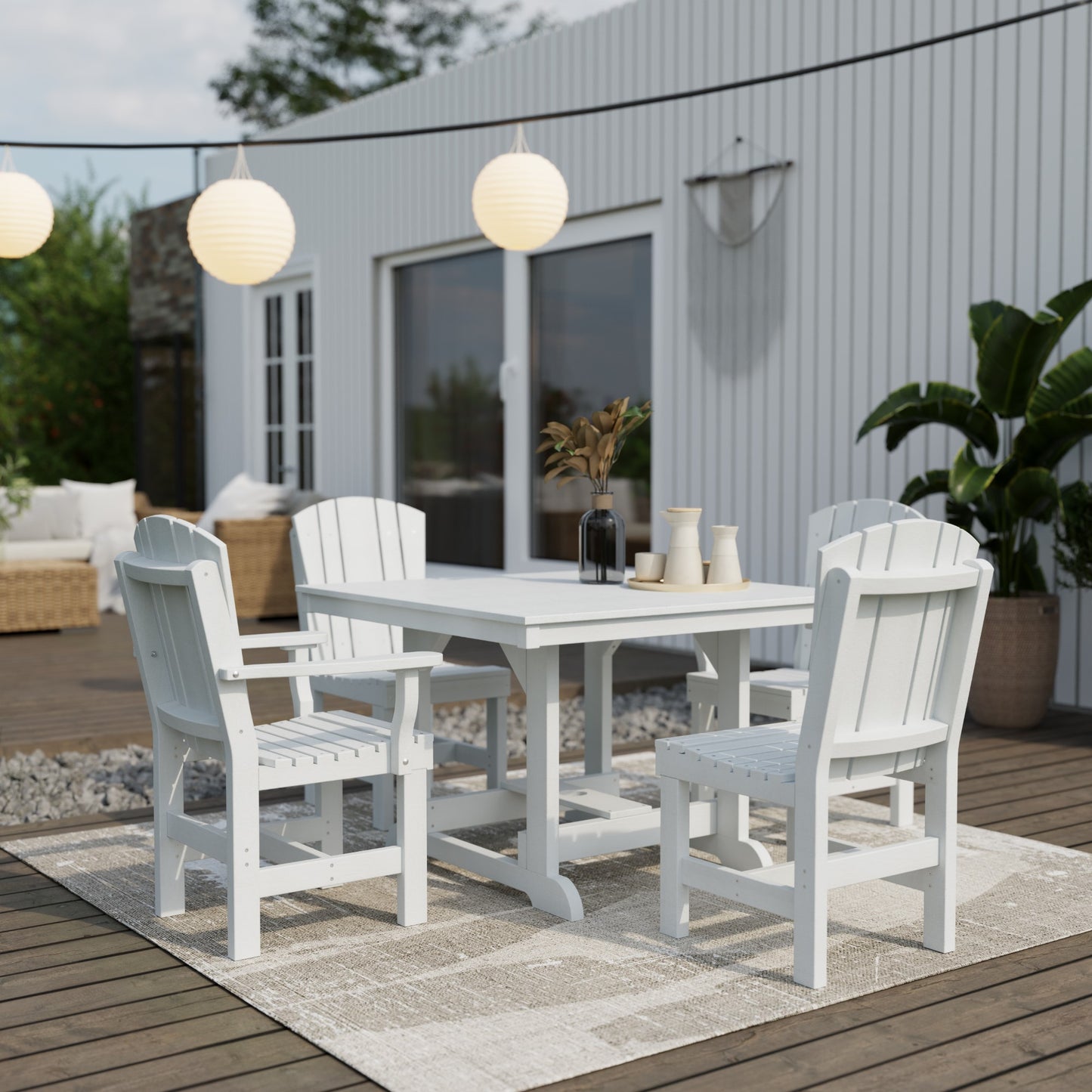 Wildridge Heritage 5-Piece 44" x 44" Dining Set - LEAD TIME TO SHIP 3 WEEKS OR LESS