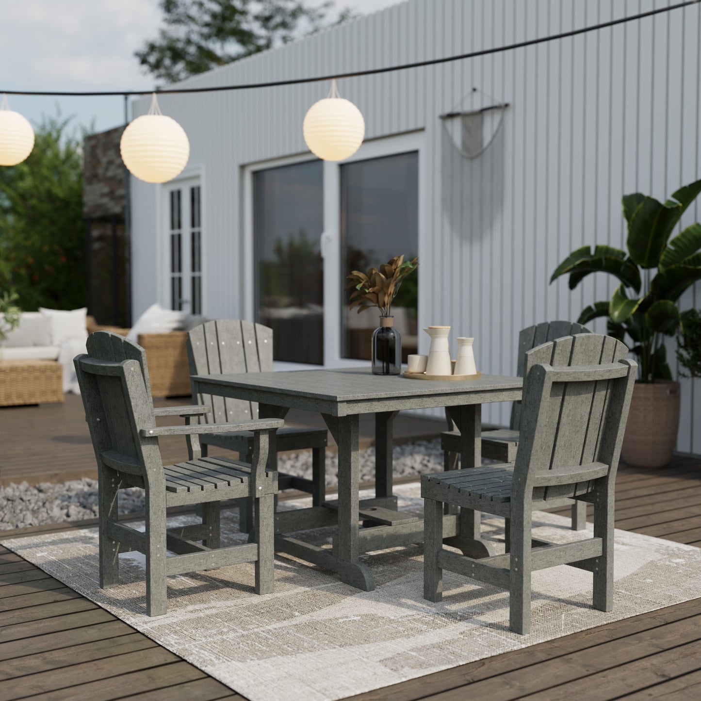Wildridge Heritage 5-Piece 44" x 44" Dining Set - LEAD TIME TO SHIP 3 WEEKS OR LESS