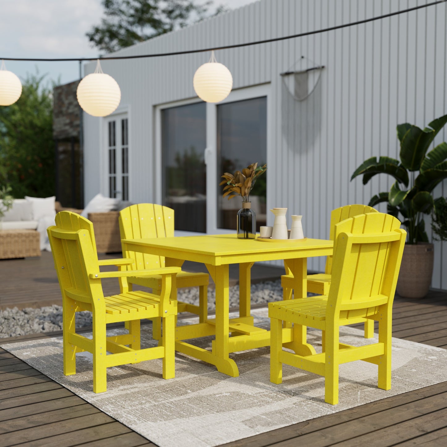 Wildridge Heritage 5-Piece 44" x 44" Dining Set - LEAD TIME TO SHIP 3 WEEKS OR LESS