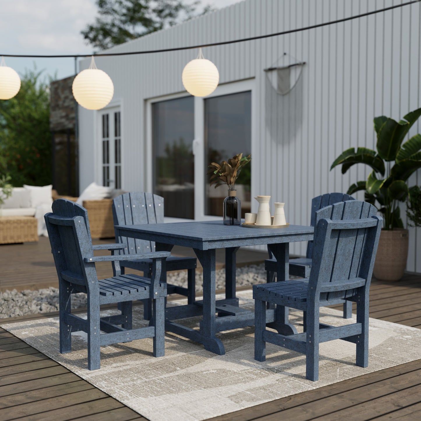 Wildridge Heritage 5-Piece 44" x 44" Dining Set - LEAD TIME TO SHIP 3 WEEKS OR LESS