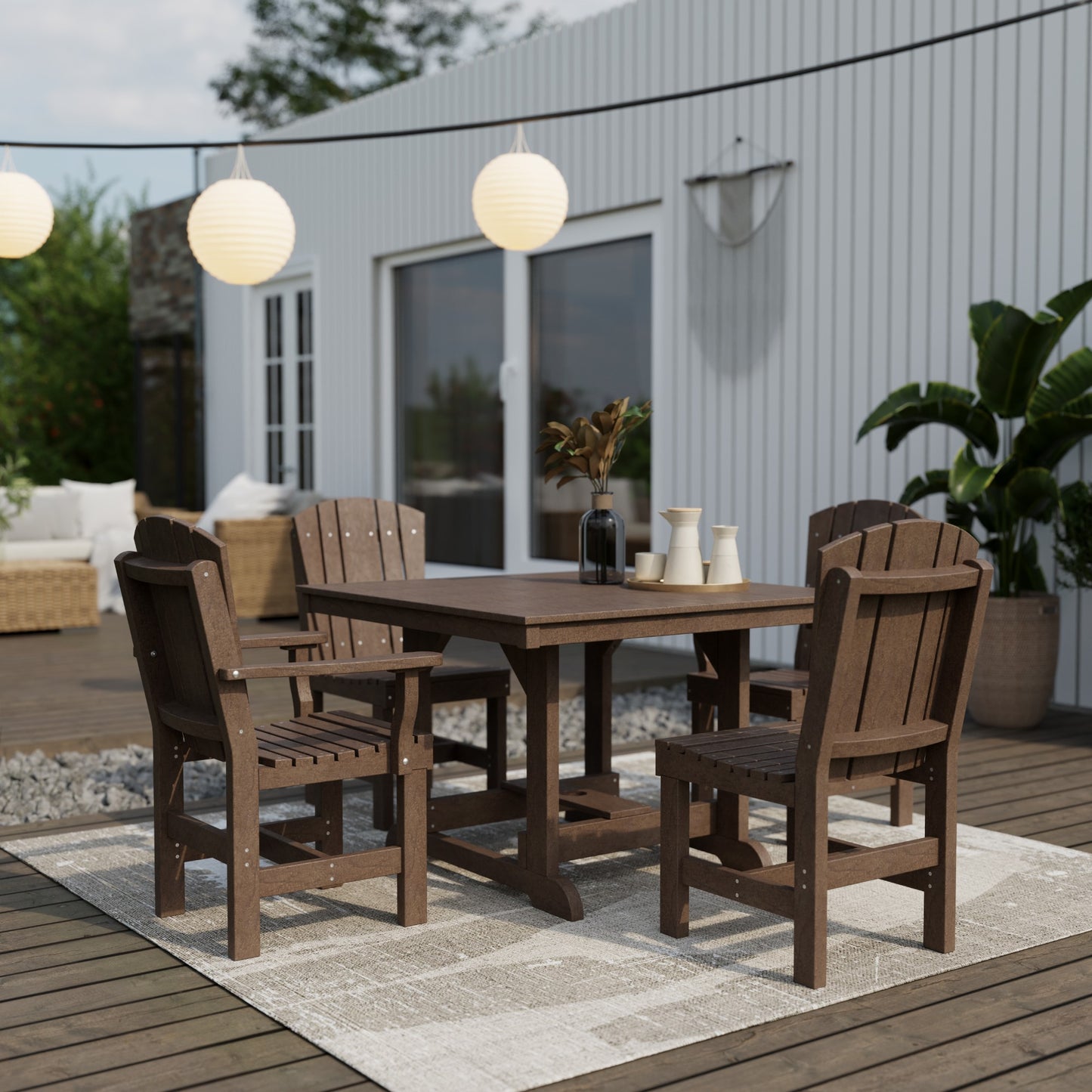 Wildridge Heritage 5-Piece 44" x 44" Dining Set - LEAD TIME TO SHIP 3 WEEKS OR LESS