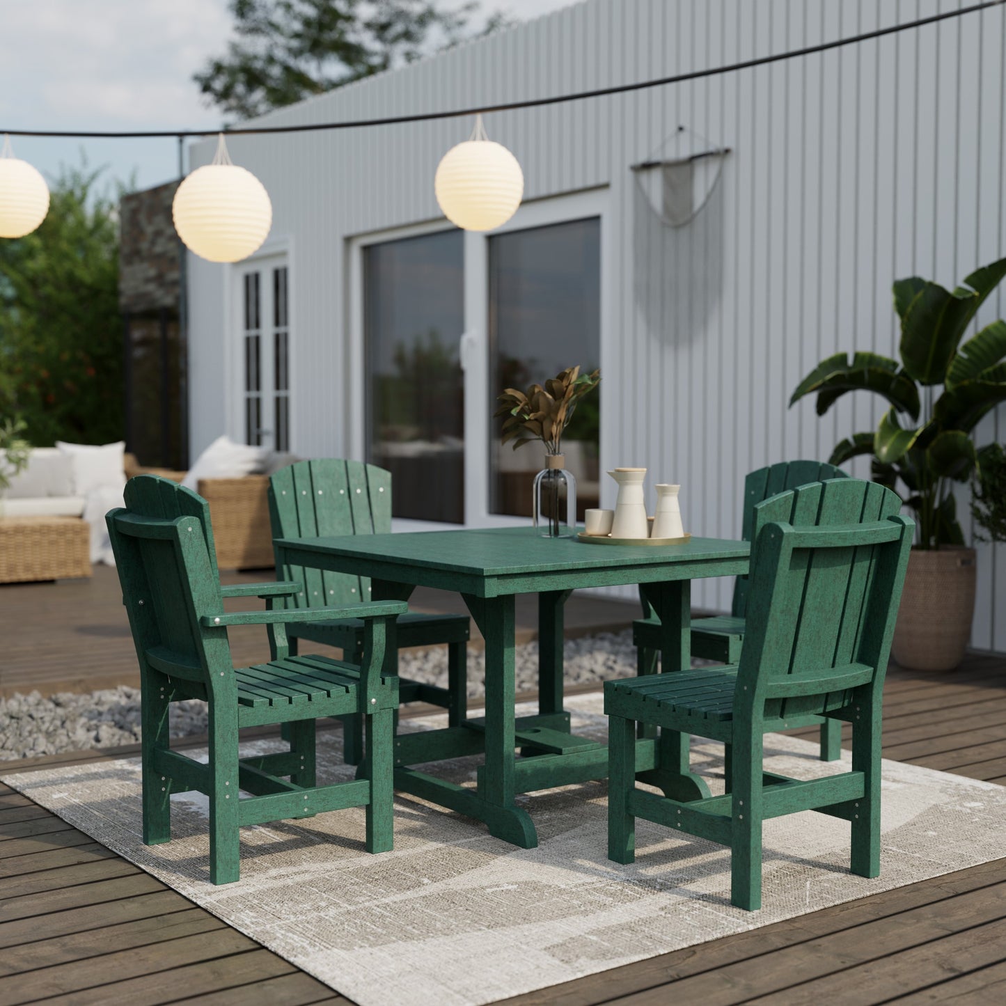 Wildridge Heritage 5-Piece 44" x 44" Dining Set - LEAD TIME TO SHIP 3 WEEKS OR LESS