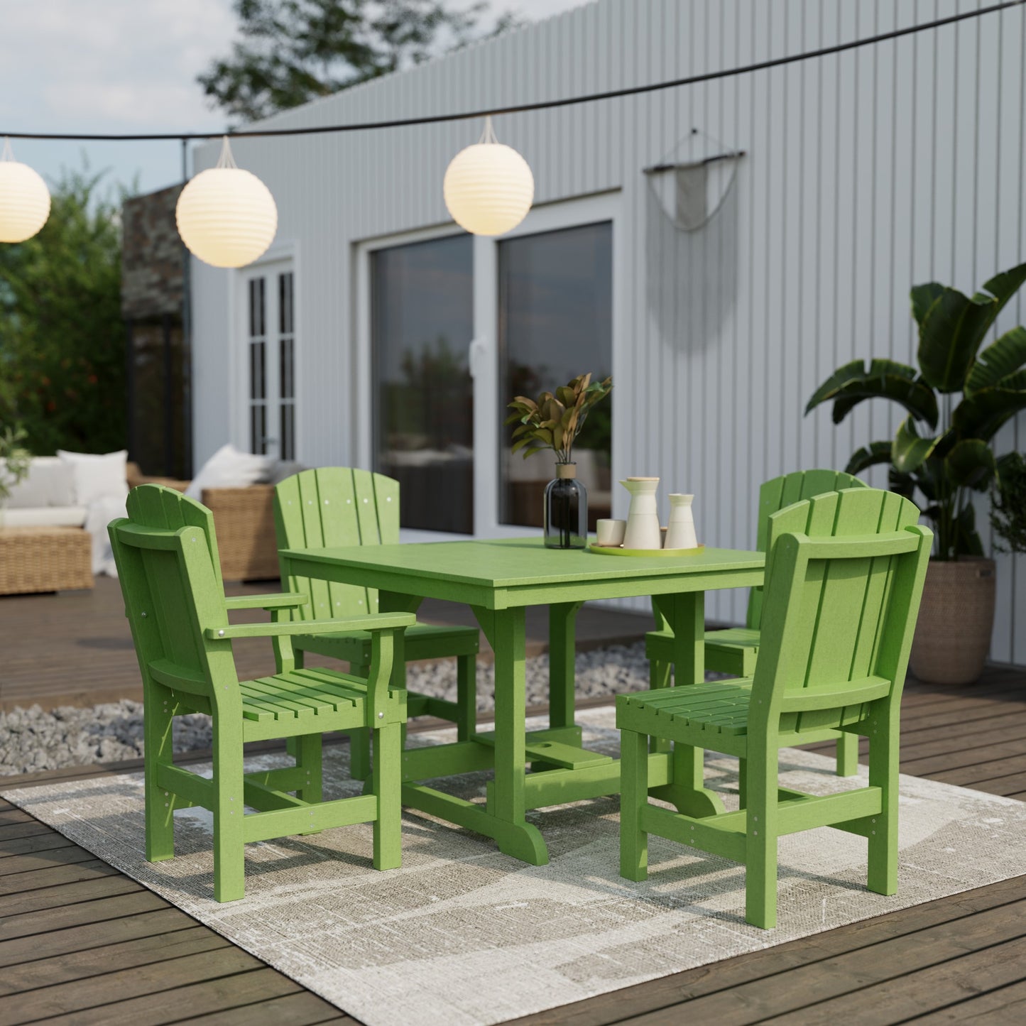 Wildridge Heritage 5-Piece 44" x 44" Dining Set - LEAD TIME TO SHIP 3 WEEKS OR LESS