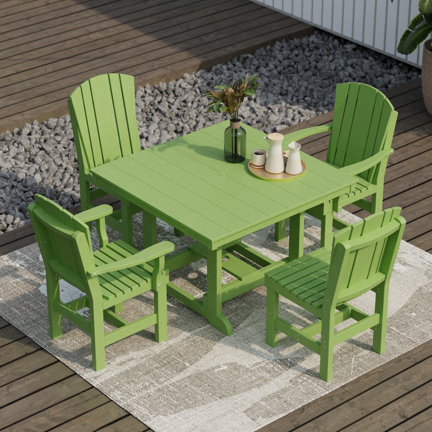 Wildridge Heritage 5-Piece 44" x 44" Dining Set - LEAD TIME TO SHIP 3 WEEKS OR LESS
