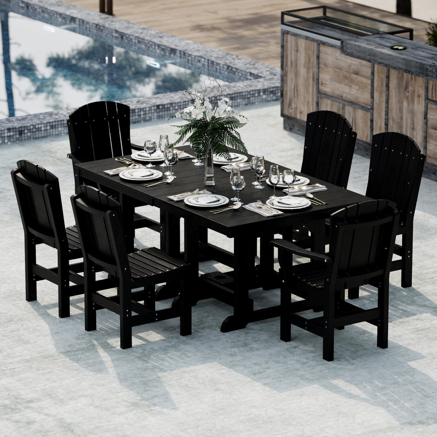 Wildridge Heritage 7-Piece 44”x72” Table Dining Set - LEAD TIME TO SHIP 4 TO 6 WEEKS