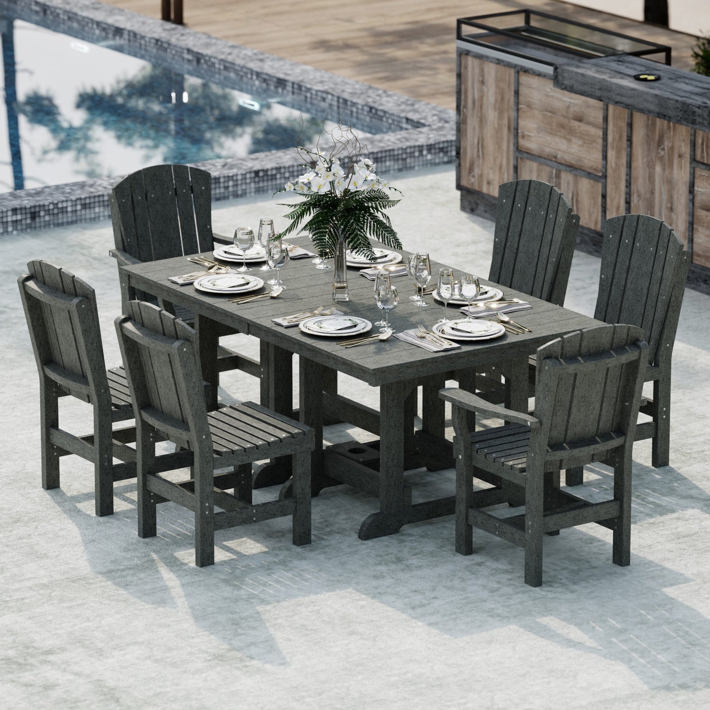 Wildridge Heritage 7-Piece 44”x72” Table Dining Set - LEAD TIME TO SHIP 4 TO 6 WEEKS