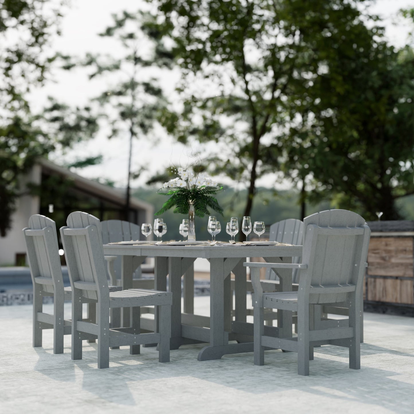 Wildridge Heritage 7-Piece 44”x72” Table Dining Set - LEAD TIME TO SHIP 4 TO 6 WEEKS