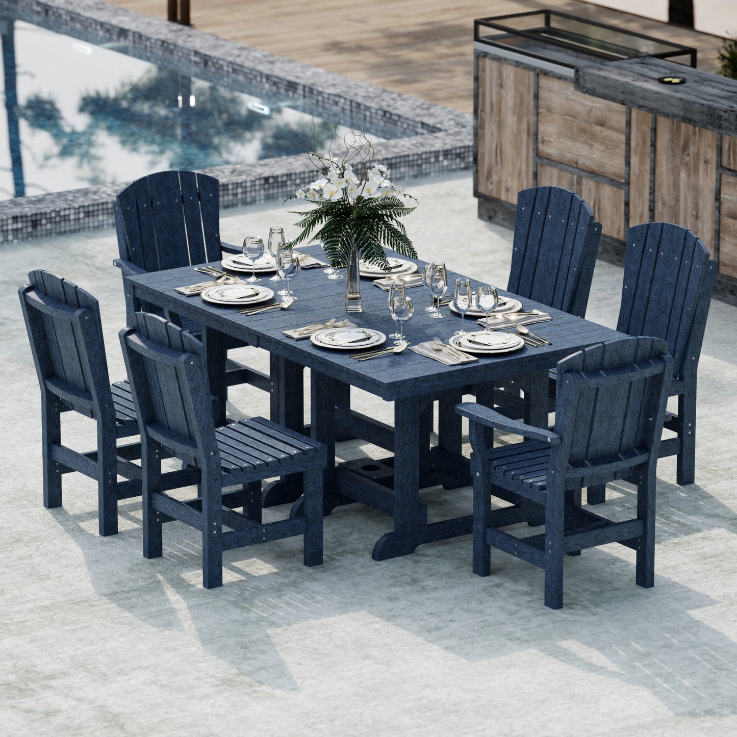 Wildridge Heritage 7-Piece 44”x72” Table Dining Set - LEAD TIME TO SHIP 4 TO 6 WEEKS