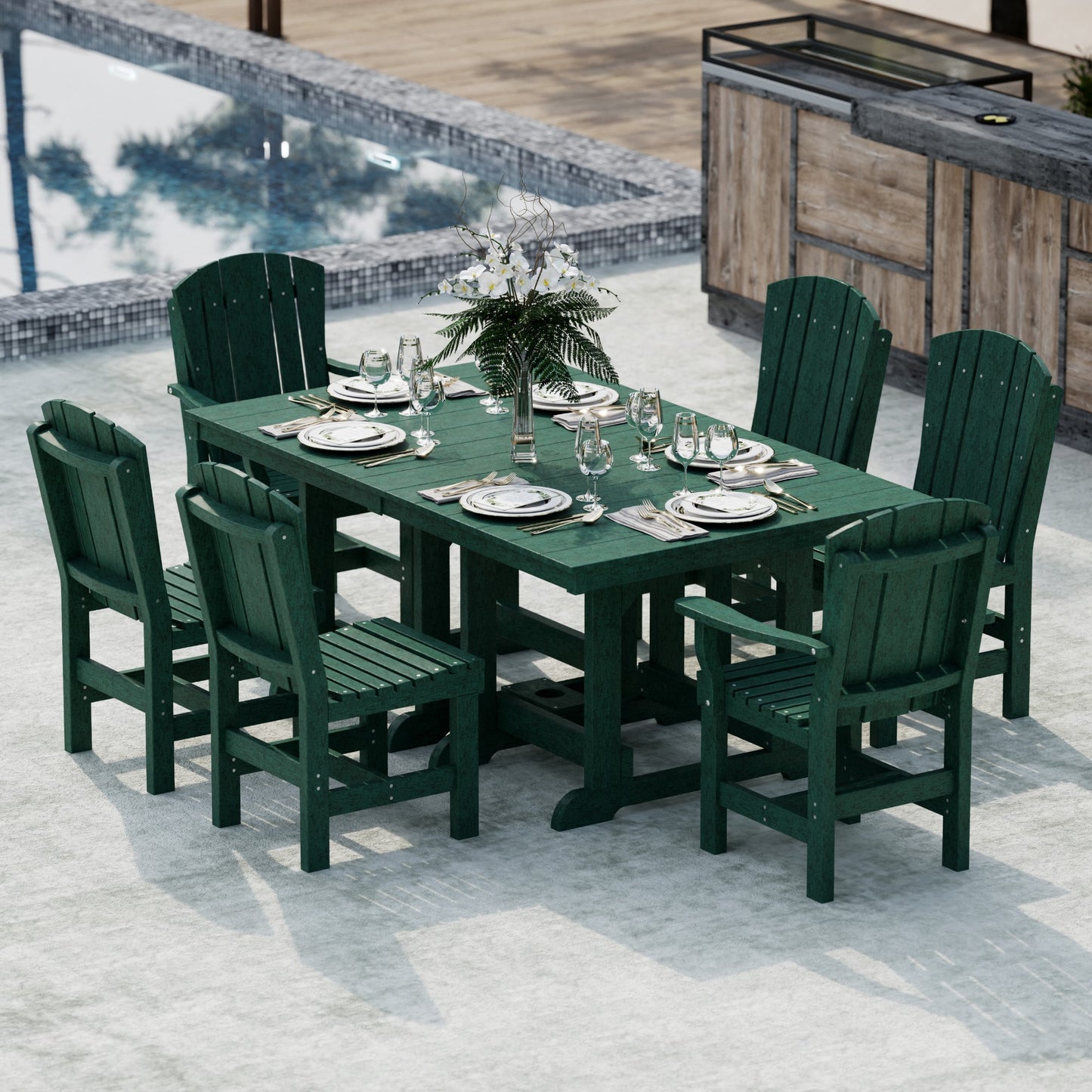 Wildridge Heritage 7-Piece 44”x72” Table Dining Set - LEAD TIME TO SHIP 4 TO 6 WEEKS